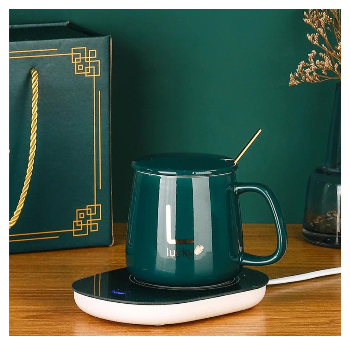 Taza con Calentador USB