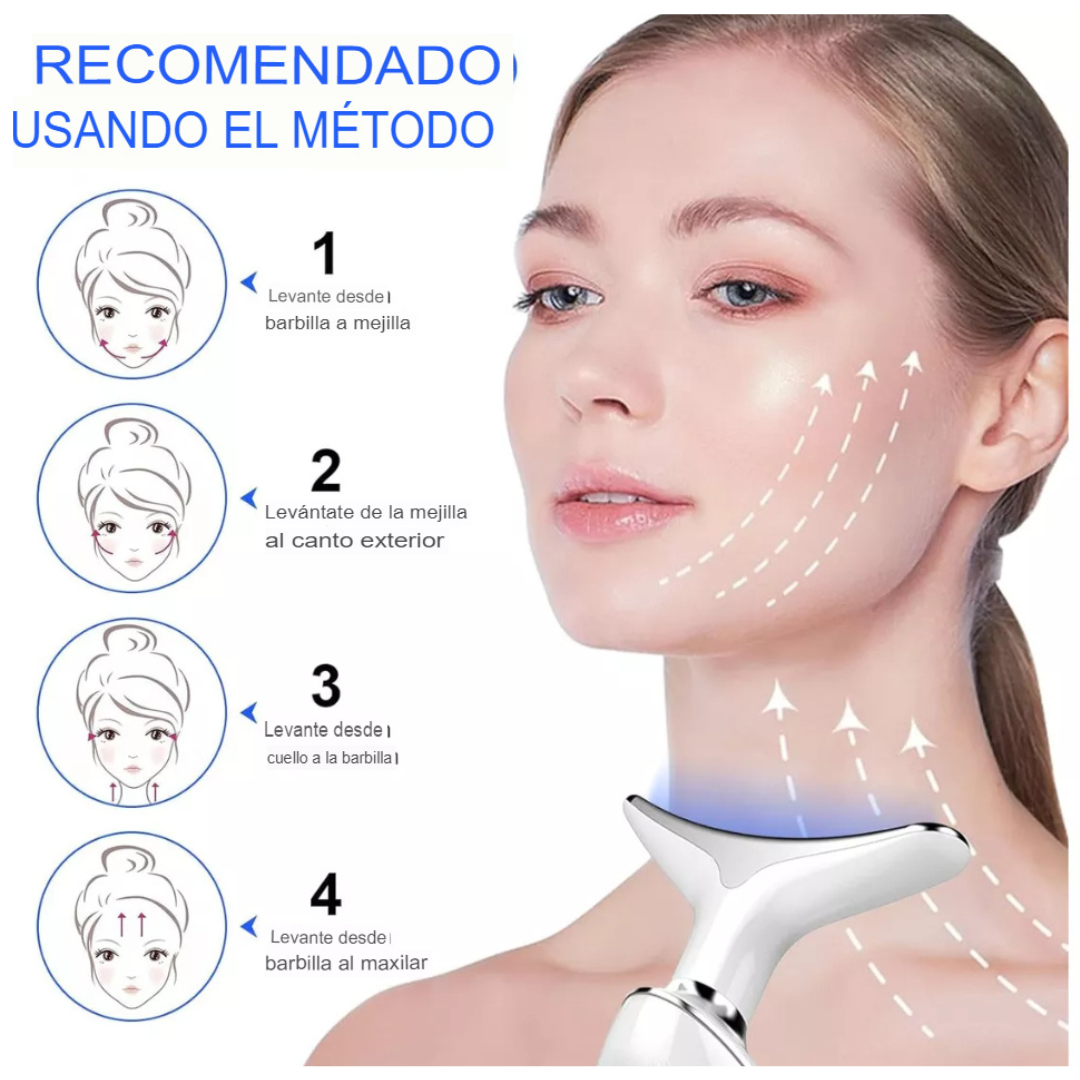 Masajeador Facial LED con Tecnología EMS