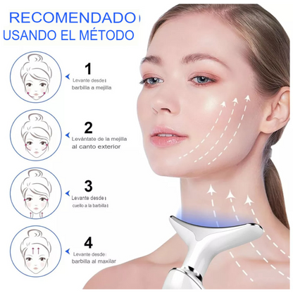 Masajeador Facial LED con Tecnología EMS