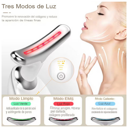 Masajeador Facial LED con Tecnología EMS